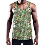 Dinosaur And Prehistoric Plants Print Training Tank Top