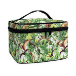 Dinosaur And Prehistoric Plants Print Travel Makeup Bag