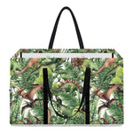 Dinosaur And Prehistoric Plants Print Utility Tote Bag