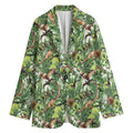 Dinosaur And Prehistoric Plants Print Women's Blazer