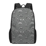 Dinosaur Fossil Pattern Print 17 Inch Backpack