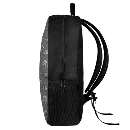 Dinosaur Fossil Pattern Print 17 Inch Backpack