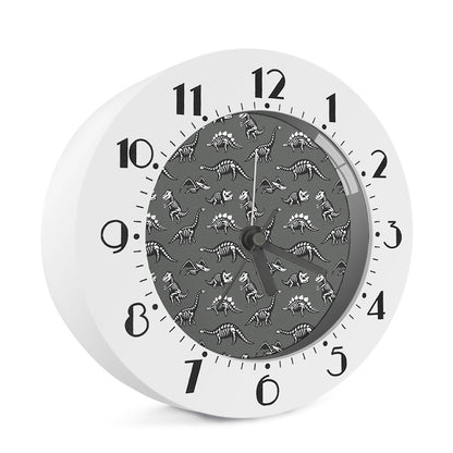 Dinosaur Fossil Pattern Print Alarm Clock