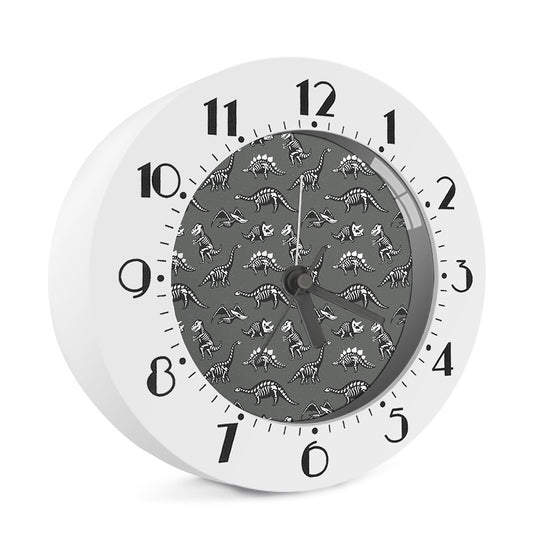 Dinosaur Fossil Pattern Print Alarm Clock