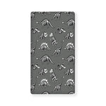 Dinosaur Fossil Pattern Print Baby Crib Sheet