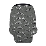 Dinosaur Fossil Pattern Print Baby Seat Cover