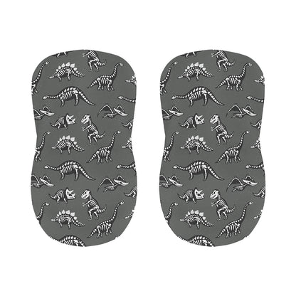Dinosaur Fossil Pattern Print Bar Stool Covers
