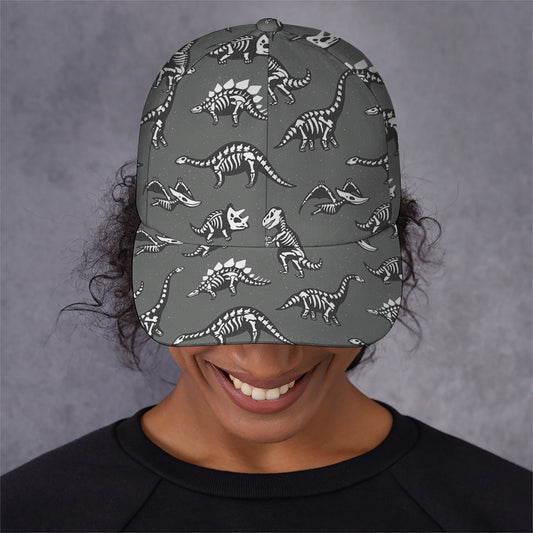 Dinosaur Fossil Pattern Print Baseball Cap