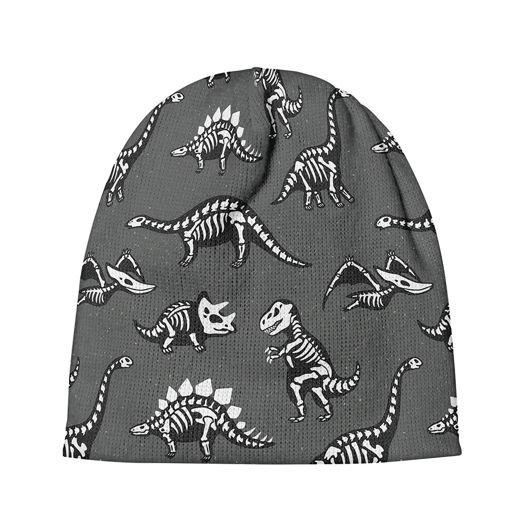 Dinosaur Fossil Pattern Print Beanie