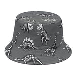 Dinosaur Fossil Pattern Print Bucket Hat