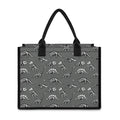 Dinosaur Fossil Pattern Print Canvas Tote Bag