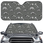 Dinosaur Fossil Pattern Print Car Windshield Sun Shade
