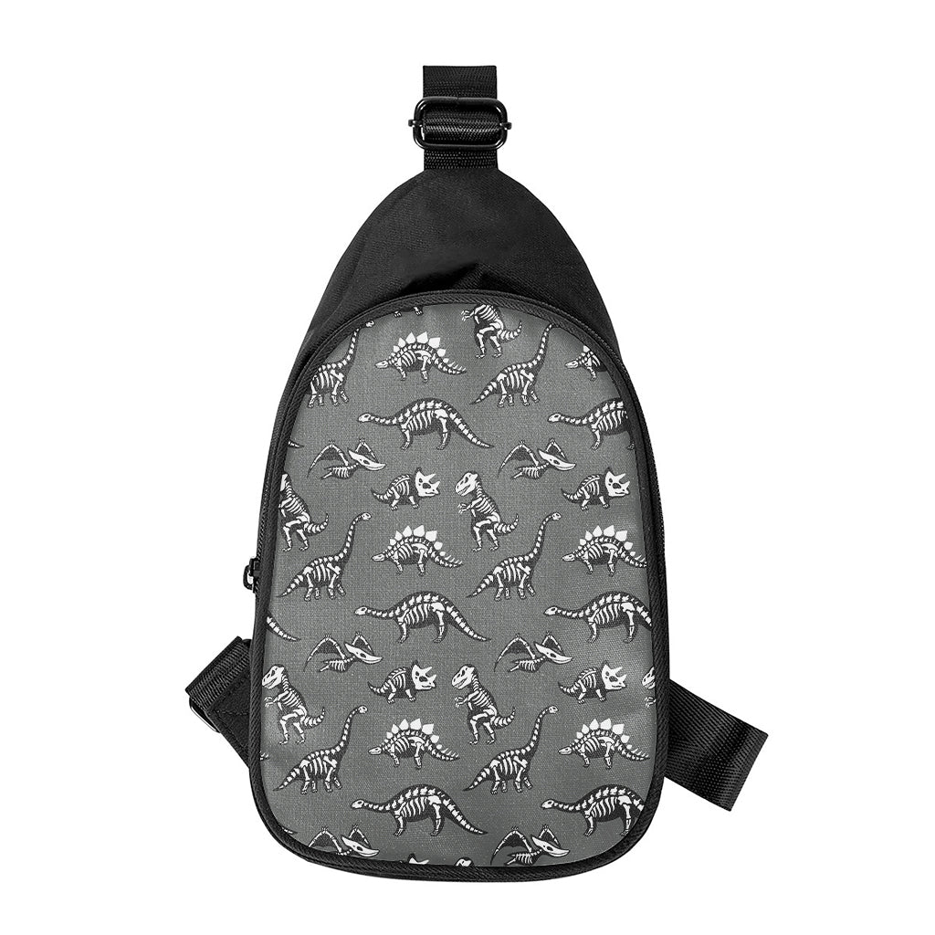 Dinosaur Fossil Pattern Print Chest Bag