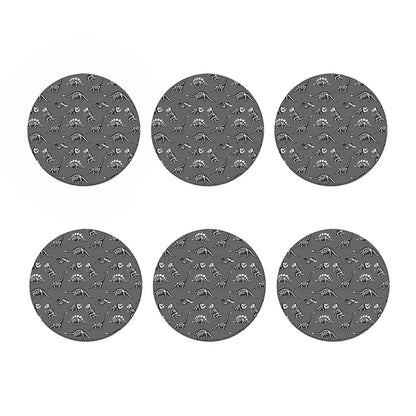 Dinosaur Fossil Pattern Print Coaster Set