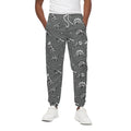Dinosaur Fossil Pattern Print Cotton Sweatpants