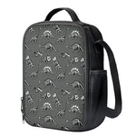 Dinosaur Fossil Pattern Print Crossbody Lunch Bag