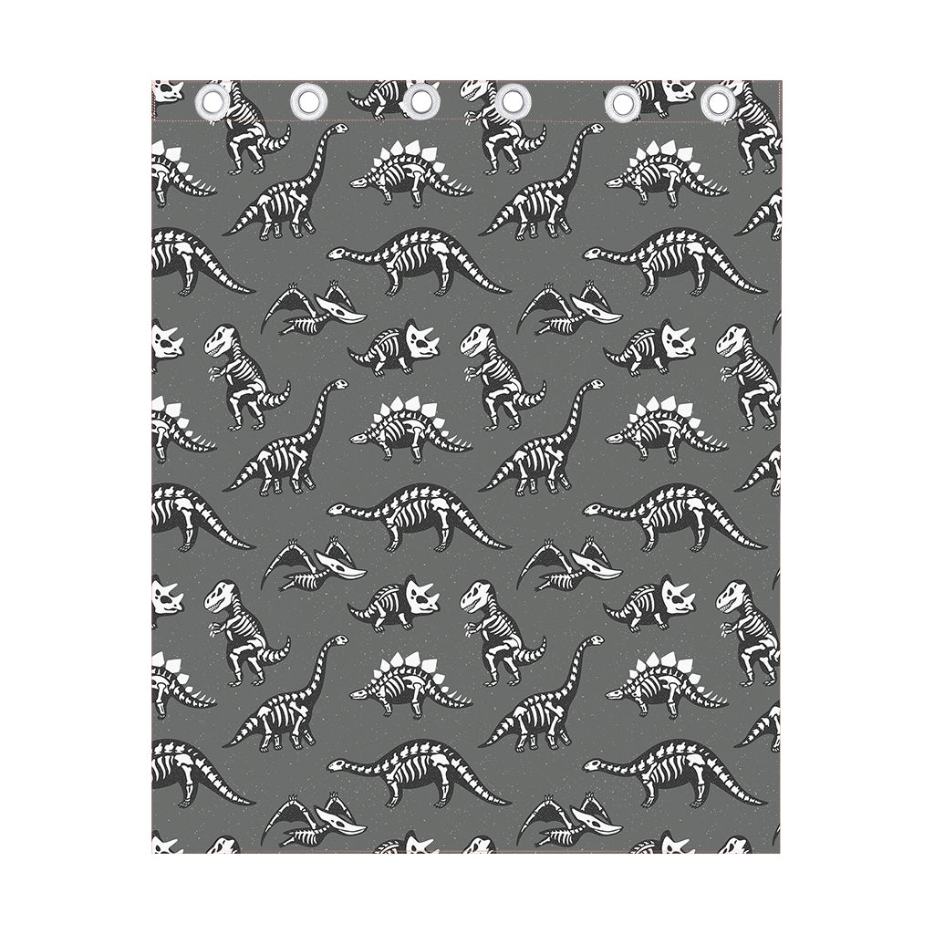 Dinosaur Fossil Pattern Print Curtain