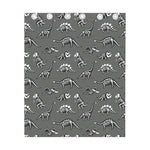 Dinosaur Fossil Pattern Print Curtain