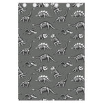 Dinosaur Fossil Pattern Print Curtain