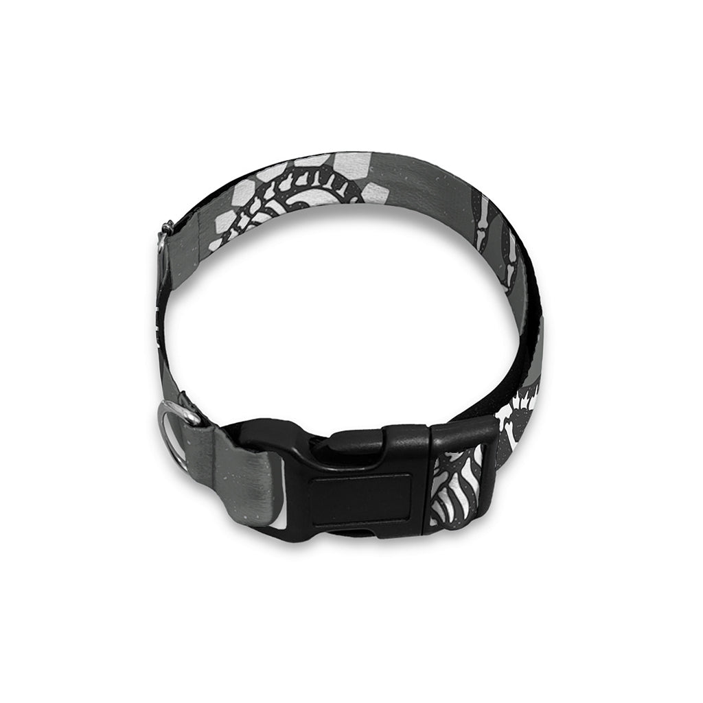 Dinosaur Fossil Pattern Print Dog Collar