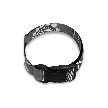 Dinosaur Fossil Pattern Print Dog Collar