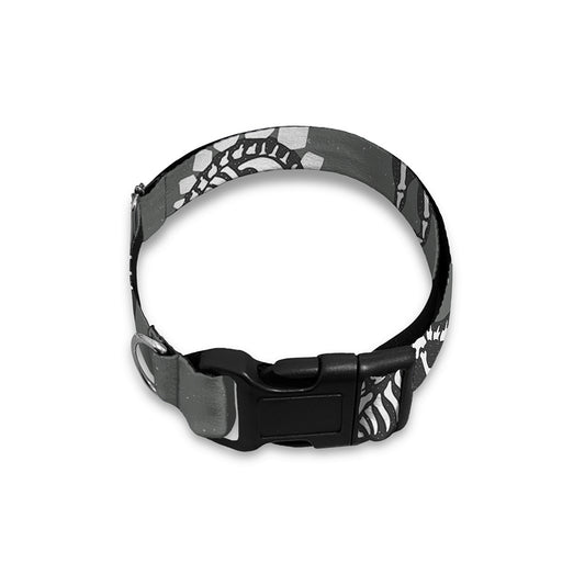 Dinosaur Fossil Pattern Print Dog Collar