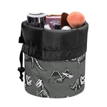 Dinosaur Fossil Pattern Print Drawstring Makeup Bag