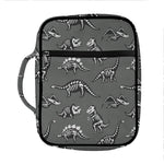 Dinosaur Fossil Pattern Print Front Pocket Bible Bag