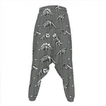 Dinosaur Fossil Pattern Print Hammer Pants