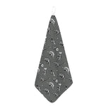 Dinosaur Fossil Pattern Print Hand Towel
