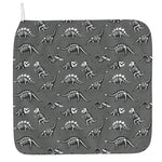 Dinosaur Fossil Pattern Print Hand Towel