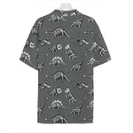 Dinosaur Fossil Pattern Print Hawaiian Shirt