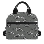 Dinosaur Fossil Pattern Print Insulated Lunch Bag