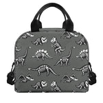 Dinosaur Fossil Pattern Print Insulated Lunch Bag