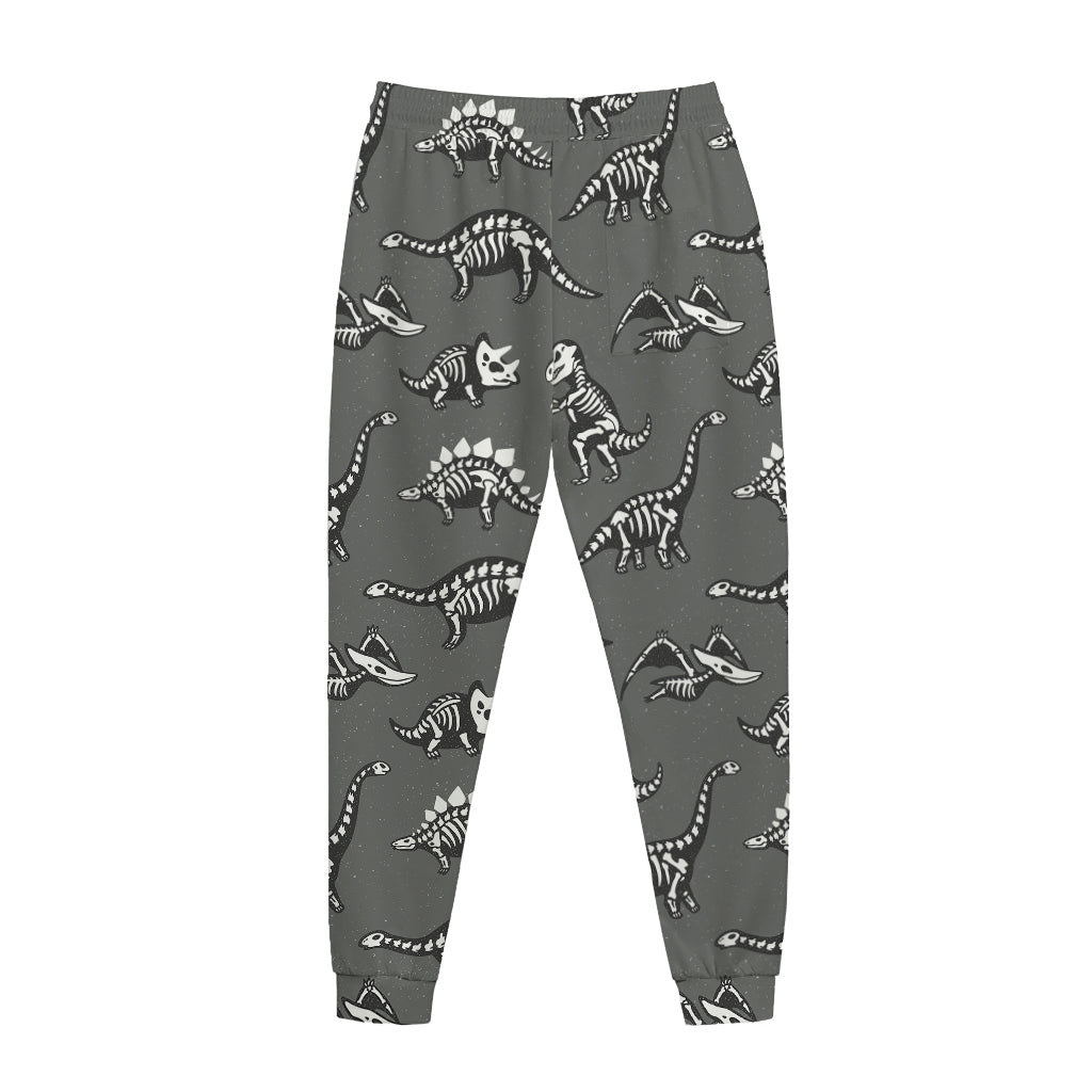 Dinosaur Fossil Pattern Print Jogger Pants