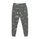 Dinosaur Fossil Pattern Print Jogger Pants