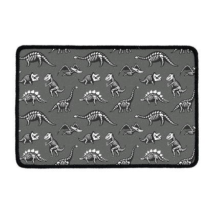 Dinosaur Fossil Pattern Print Kitchen Mat