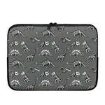 Dinosaur Fossil Pattern Print Laptop Sleeve