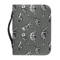Dinosaur Fossil Pattern Print Leather Bible Cover