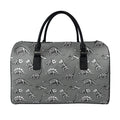 Dinosaur Fossil Pattern Print Leather Duffel Bag