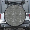 Dinosaur Fossil Pattern Print Leather Spare Tire Cover