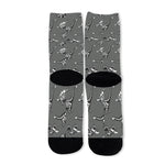 Dinosaur Fossil Pattern Print Long Socks