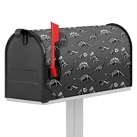 Dinosaur Fossil Pattern Print Mailbox Cover
