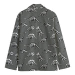 Dinosaur Fossil Pattern Print Men's Cotton Blazer