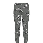 Dinosaur Fossil Pattern Print Men's leggings