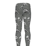 Dinosaur Fossil Pattern Print Men's leggings