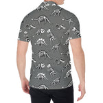 Dinosaur Fossil Pattern Print Men's Shirt