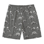 Dinosaur Fossil Pattern Print Men's Swim Trunks