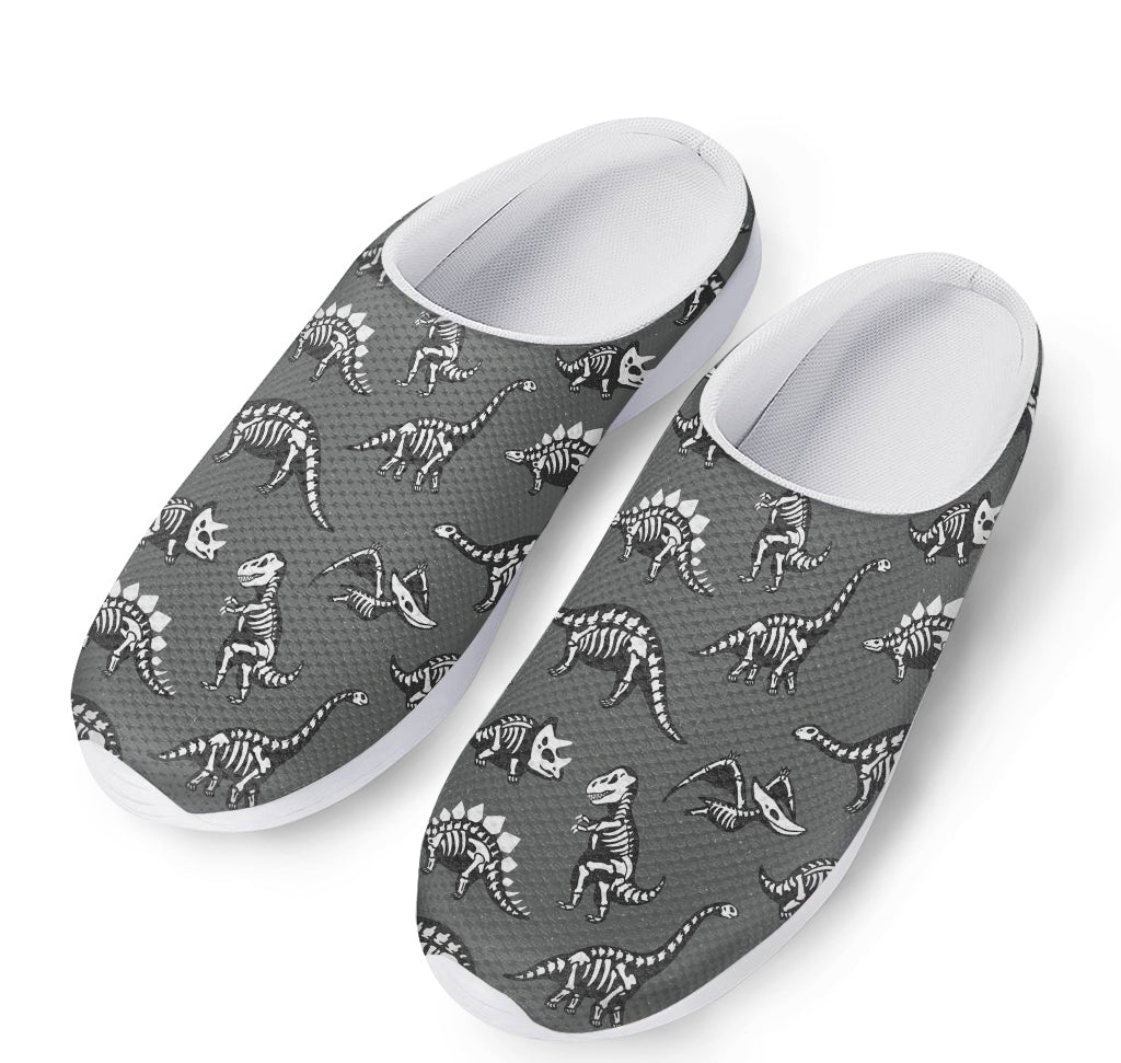 Dinosaur Fossil Pattern Print Mesh Casual Shoes