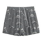 Dinosaur Fossil Pattern Print Mesh Shorts